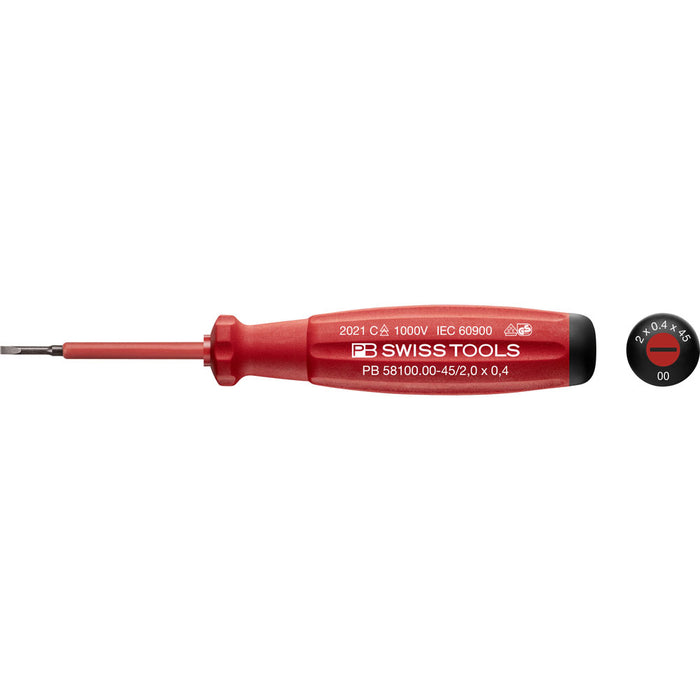 PB Swiss 58100 SwissGrip VDE Slotted Screwdrivers