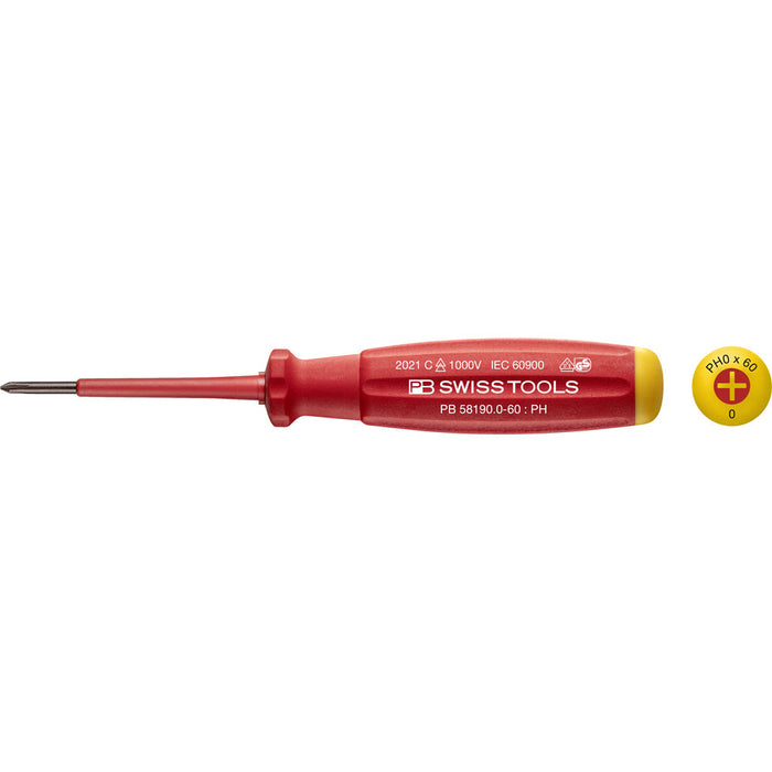 PB Swiss 58190 SwissGrip VDE Phillips Screwdrivers