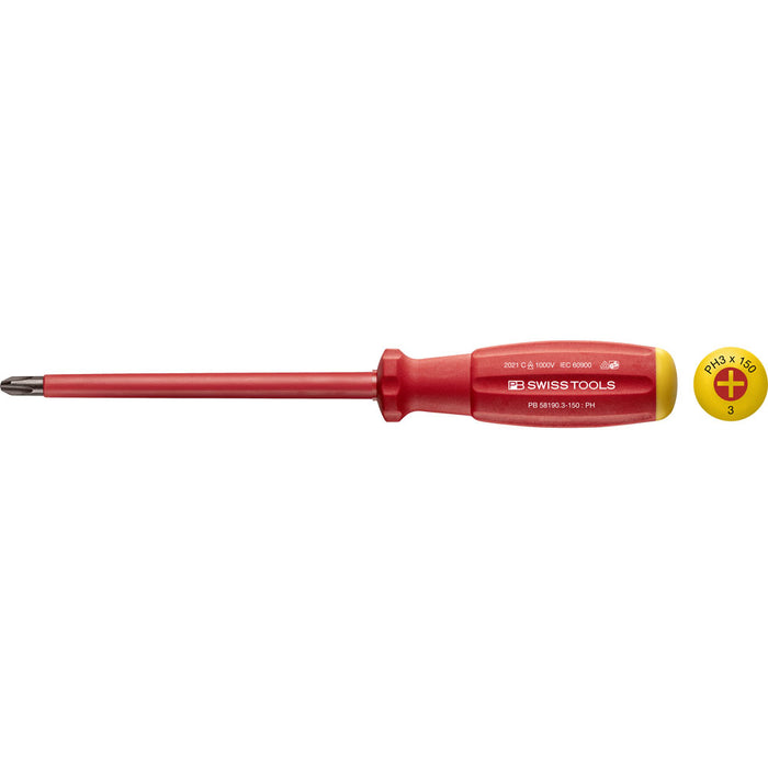 PB Swiss 58190 SwissGrip VDE Phillips Screwdrivers