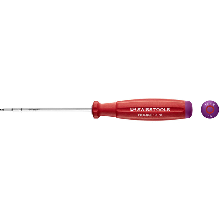 PB Swiss SwissGrip Hex Screwdrivers with Ball Point (Various Sizes)
