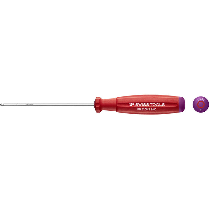 PB Swiss SwissGrip Hex Screwdrivers with Ball Point (Various Sizes)