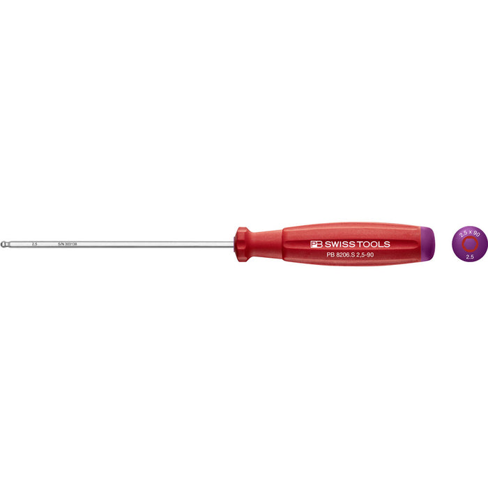 PB Swiss SwissGrip Hex Screwdrivers with Ball Point (Various Sizes)