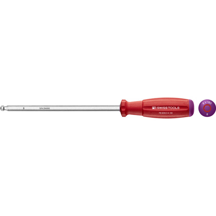 PB Swiss SwissGrip Hex Screwdrivers with Ball Point (Various Sizes)