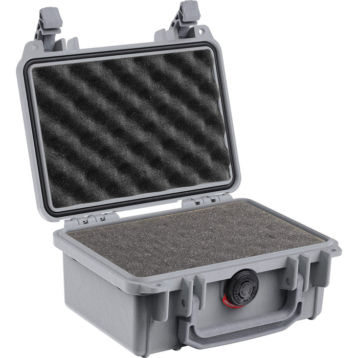 Pelican # 1120 Protector Case - Silver - With Foam (214 x 172 x 98mm)