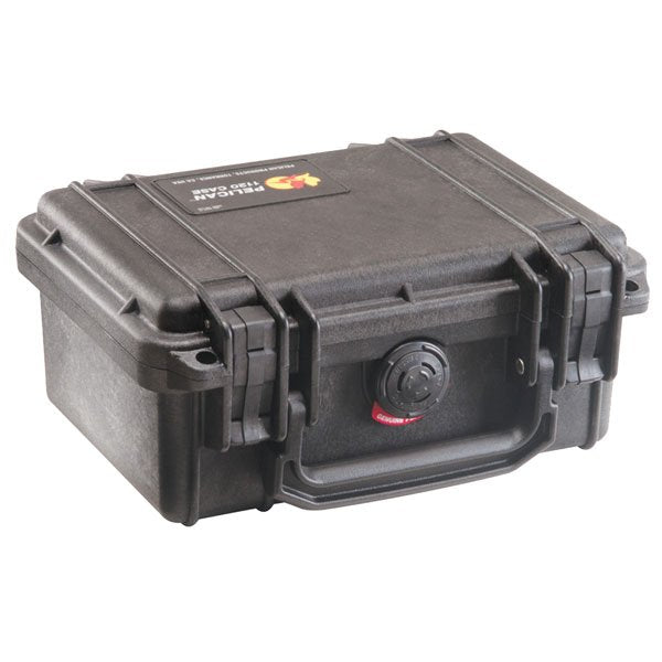 Pelican 1120 Case - Black - With Foam (21.4 x 17.2 x 9.8 cm)