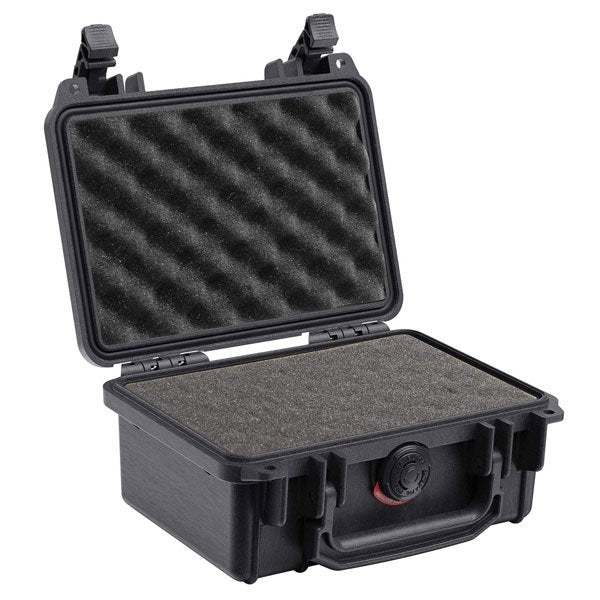 Pelican 1120 Case - Black - With Foam (21.4 x 17.2 x 9.8 cm)