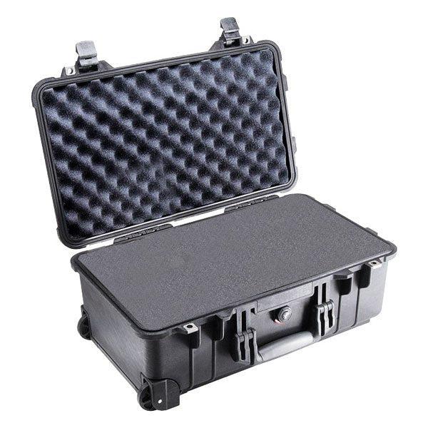 Pelican 1510B Wheeled Case - Black - With Foam (55.9 x 35.1 x 22.9 cm)