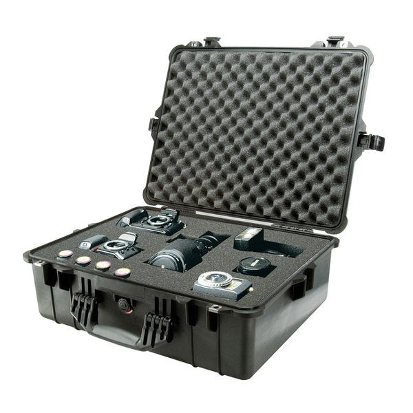 Pelican 1600B Case - Black - With Foam (62 x 49.2 x 22.3 cm)