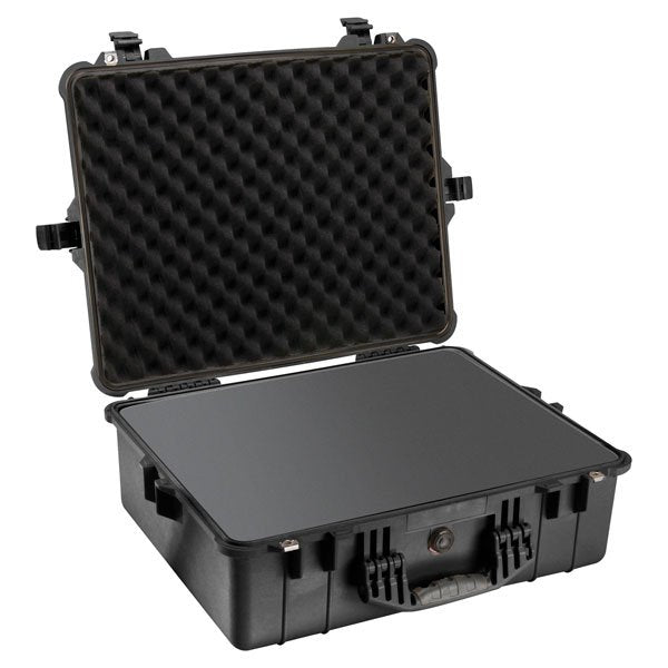 Pelican 1600B Case - Black - With Foam (62 x 49.2 x 22.3 cm)