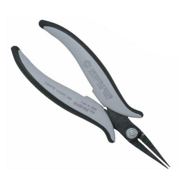 Piergiacomi ESD Long Serrated Pointed Nose Pliers, Rounded Externally PN2015D