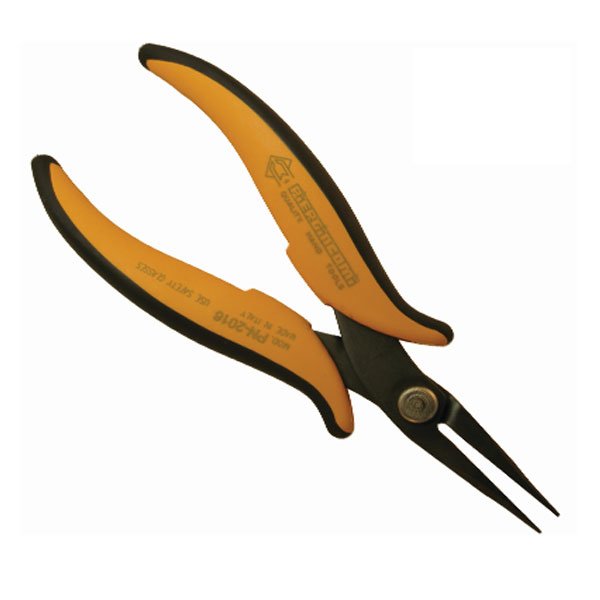Piergiacomi Long Smooth Pointed Nose Pliers, Rounded Externally PN2016