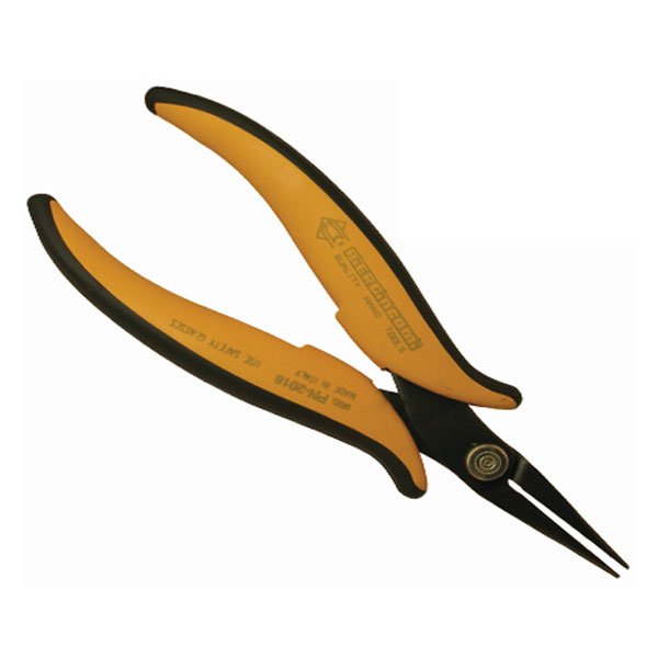 Piergiacomi Long Flat Smooth Nose Pliers, Rounded Externally PN2018