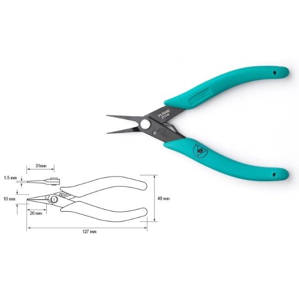 JBC Plier Fine Flat Tip