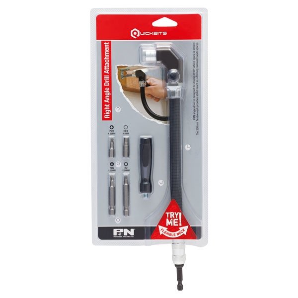 P&N 5Pc Flexible Mini Right Angle Drill Attachment
