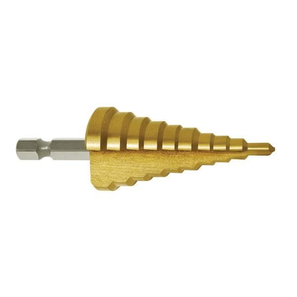 P&N Quickbit Impact 8 Step Drill 4-12mm HSS TiN x 1/4