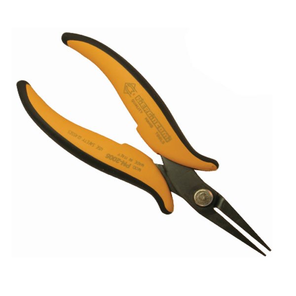 Piergiacomi Pointed Long Nose Pliers, Serrated PN2005