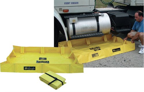 Brady 1.82M Spill Berm, H203mm x W1.2M x 1.8M Diameter, Polyethylene, Yellow