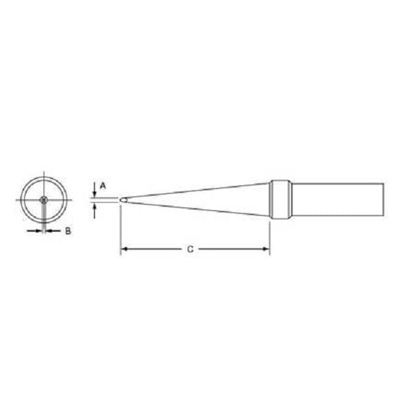 Weller PTL7 Solder Tip 1.19mm Long Screwdriver