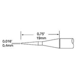 Metcal Tweezer Cartridge Conical 0.4mm (0.016 In)