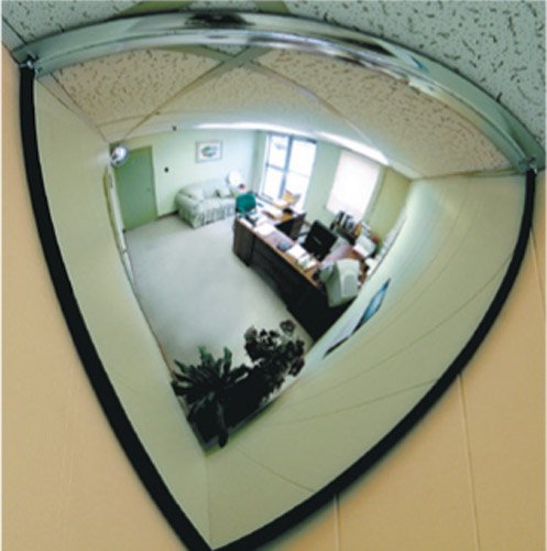 Brady Quarter Dome Mirror Corner Mount, 812mm, Acrylic