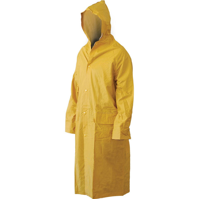 Pro Choice Safety Yellow Full Length PVC Rain Coat Large