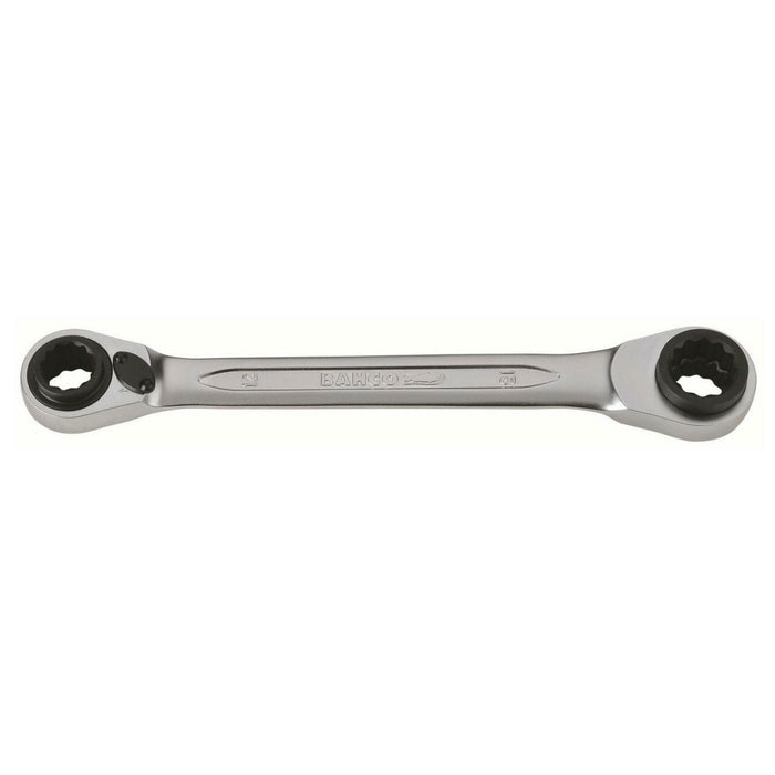 Bahco 4-in-1 Ratcheting Ring Spanner with Chrome Finish 230mm
