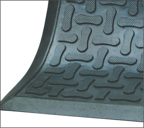 Brady Scrape Mat, L1800mm x W1200mm, Rubber, Black