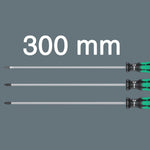 Wera Plus Kraftform Plus Screwdriver Set 300mm Long Blades 3 Pce 347735