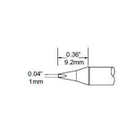 Metcal Cartridge Chisel 1mm (0.039 In) 30 DEG