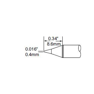 Metcal Cartridge Conical 0.4mm (0.016 In)