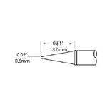Metcal Cartridge Conical Long 0.6mm (0.024 In) 