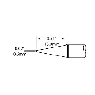 Metcal Cartridge, Conical, 0.6mm (0.024 In)