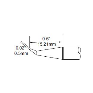 Metcal Cartridge Hoof 0.5mm (0.02 In)