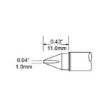 Metcal Tip Chisel 1mm (0.039 In)