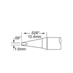 Metcal Tip, Chisel, 1.5mm (0.06 In) Original