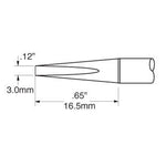 Metcal Tip Chisel 3.0mm (0.118 In) Original