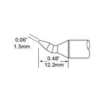 Metcal Tip Chisel Bent 1.5mm (0.059 In)