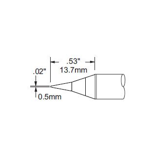 Metcal Tip Conical 0.5mm (0.02 In) Original
