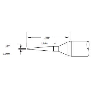 Metcal Tip Conical Long 0.3mm (.012 In) Original