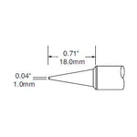 Metcal Tip Conical Long 1mm (0.039 In)