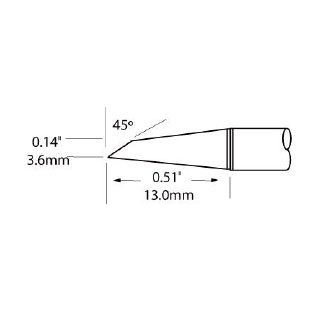 Metcal Tip, Hoof Drag 3.0mm (0.118 In)