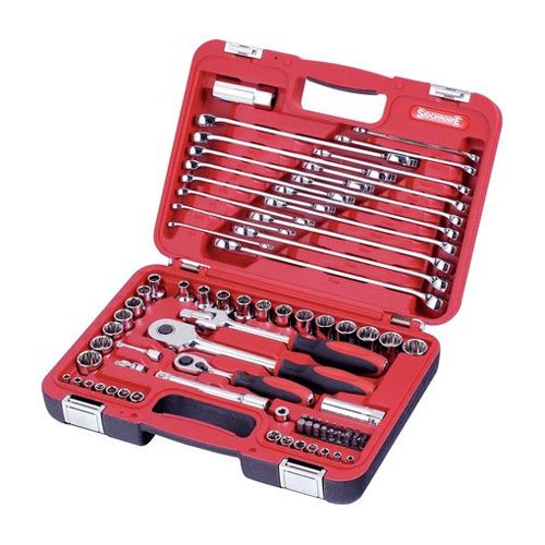 Sidchrome 79 Piece Metric/AF Socket & Spanner Set