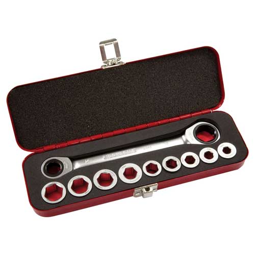 Sidchrome 11 Piece Metric Ratchet Ring Driver Set