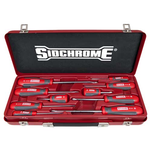 Sidchrome 10 Piece Ergonomic Screwdriver Set