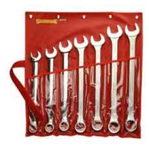Sidchrome Ring & Open End Spanner Imperial 7pc Set