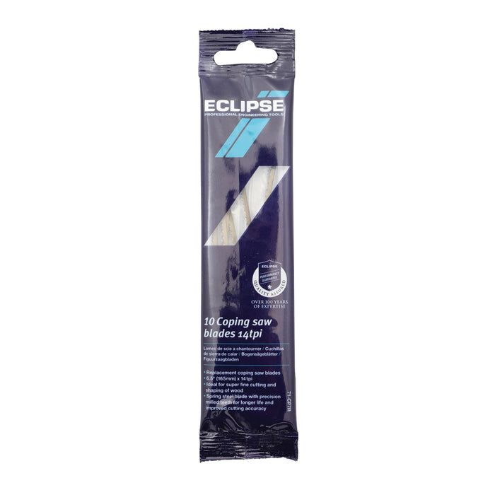 Eclipse Coping Saw Blades 14tpi, 10pk