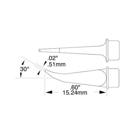 Metcal Cartridge Hook, Long 0.5mm