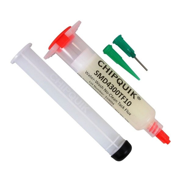 Chip Quik Tack Flux No-Clean Water-Washable 10cc Syringe