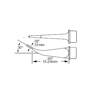 Metcal Cartridge Hook Long 0.5mm (0.02 In)