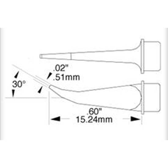 Metcal Cartridge Hook, Long 0.5mm